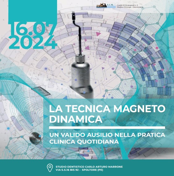 PESCARA – La Tecnica magneto dinamica – Un valido ausilio nella pratica clinica quotidiana